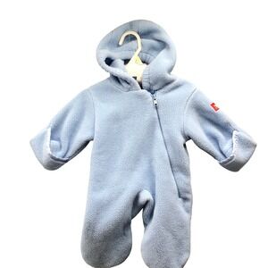 American Widgeon Baby Newborn Polartec Fleece Bunting Snowsuit Hooded Blue
